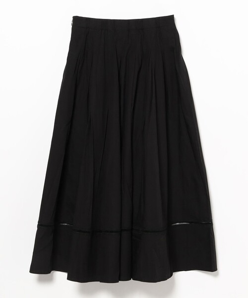 ne Quittez pas スカート Poly Dupion Check Shirring Skirt | Pasand by ne Quittez pas