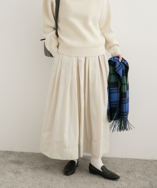 URBAN RESEARCH DOORS（アーバンリサーチドアーズ）の「ランダムタックタフタスカート（スカート・レディース・ブラック/オフホワイト・MEDIUM）」の17枚目の写真