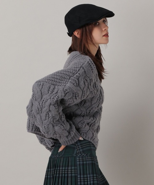 FOREVER 21（フォーエバー トゥエンティーワン）の「【2024FW】ケーブルニットプルオーバー（ニット/セーター・レディース・オレンジ/チャコールグレー/ナチュラル・FREE）」の15枚目の写真