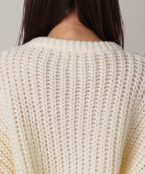 FOREVER 21（フォーエバー トゥエンティーワン）の「【2024FW】ケーブルニットプルオーバー（ニット/セーター・レディース・オレンジ/チャコールグレー/ナチュラル・FREE）」の18枚目の写真