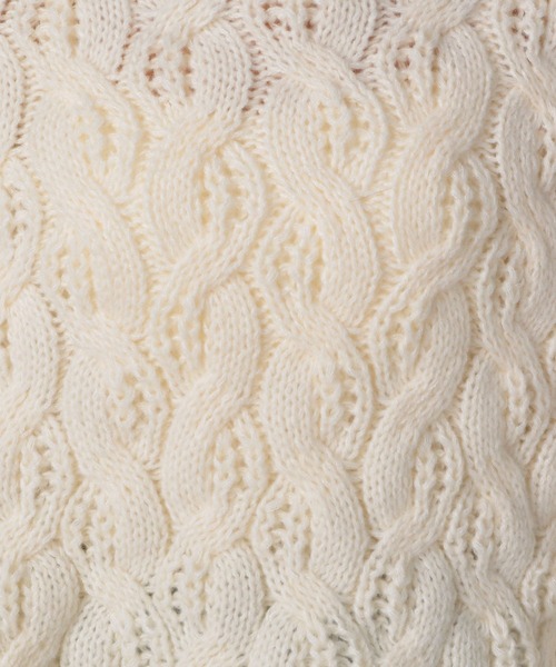 FOREVER 21（フォーエバー トゥエンティーワン）の「【2024FW】ケーブルニットプルオーバー（ニット/セーター・レディース・オレンジ/チャコールグレー/ナチュラル・FREE）」の21枚目の写真