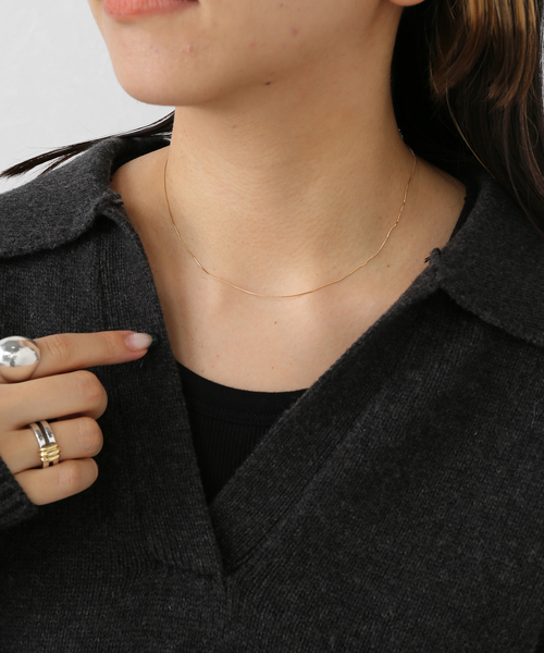 GIGI/ジジ Gold line necklace(380mm)（ネックレス）｜GIGI（ジジ）の 