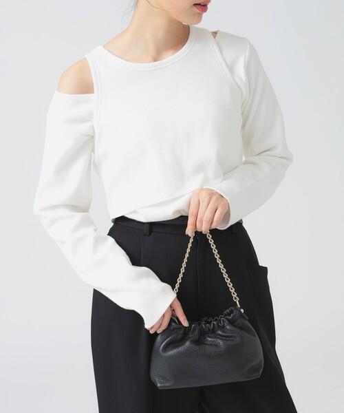 B:MING by BEAMS(ビーミングバイビームス)の「レイヤード プルオーバー(Tシャツ/カットソー・レディース・オフホワイト/レッド系その他7/ブラック系その他4・ONE SIZE)」の9枚目の写真