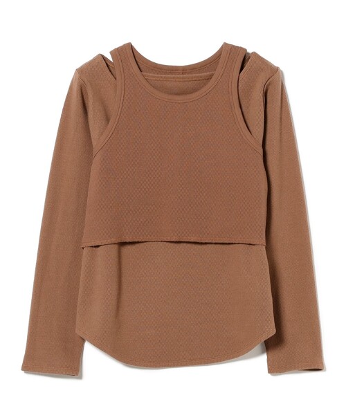B:MING by BEAMS(ビーミングバイビームス)の「レイヤード プルオーバー(Tシャツ/カットソー・レディース・オフホワイト/レッド系その他7/ブラック系その他4・ONE SIZE)」の17枚目の写真