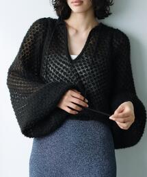 2way sheer mohair pullover