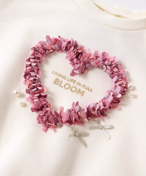 セール】ネコ・ハートモチーフトレーナー（スウェット）｜apres les