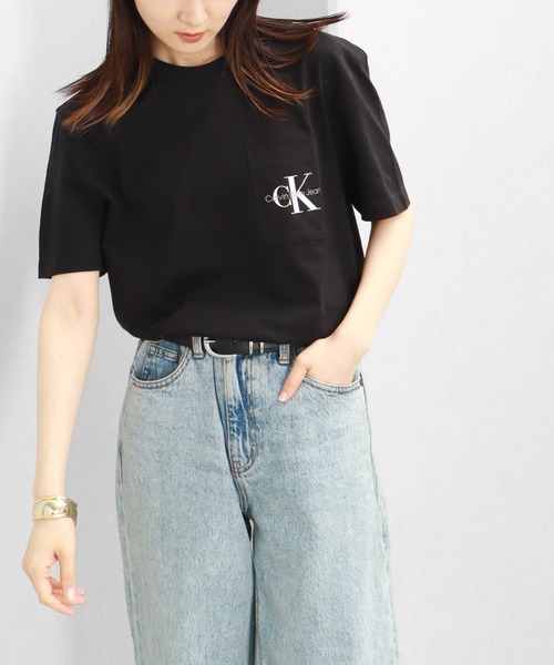   Jeans Tシャツ 半袖 グラフィック モノグラム CK Calvin Klein Jeans ワケありアウトレット カルバンクライン T