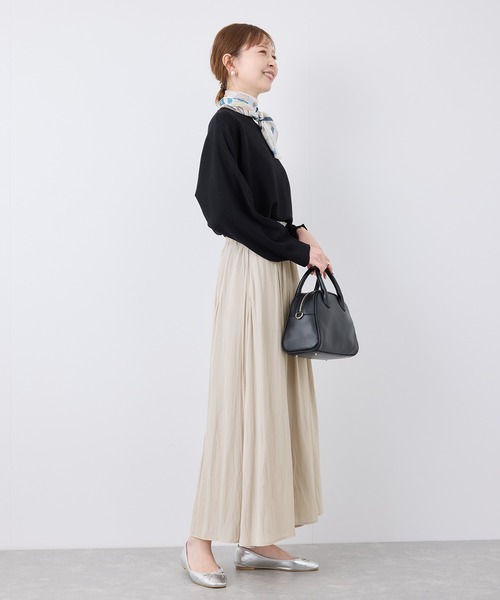 ROPE' PICNIC（ロペピクニック）の「【UVカット・洗濯機OK】さらさらアソート柄スカーチョ（その他パンツ・レディース・チャコールグレー/ベージュ/ライトグリーン/ブラック/ピンク/ホワイト系その他5・36/38/40）」の19枚目の写真