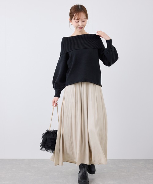ROPE' PICNIC（ロペピクニック）の「【UVカット・洗濯機OK】さらさらアソート柄スカーチョ（その他パンツ・レディース・チャコールグレー/ベージュ/ライトグリーン/ブラック/ピンク/ホワイト系その他5・36/38/40）」の21枚目の写真