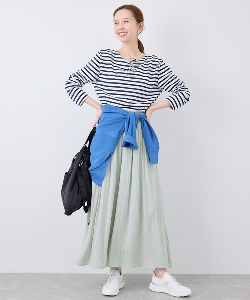 ROPE' PICNIC（ロペピクニック）の「【UVカット・洗濯機OK】さらさらアソート柄スカーチョ（その他パンツ・レディース・チャコールグレー/ベージュ/ライトグリーン/ブラック/ピンク/ホワイト系その他5・36/38/40）」の22枚目の写真
