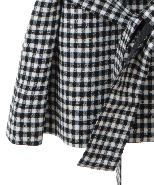 Tiara(ティアラ)の「クルーネックジレ(セットアップ可)(ベスト・レディース・チェック/ブラック・FREE)」の18枚目の写真