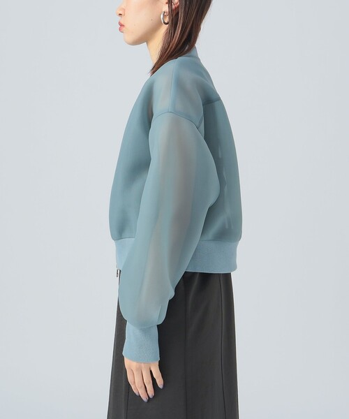 BEAMS HEART(ビームスハート)の「【3色展開】シアー ダンボール ブルゾン(ブルゾン・レディース・イエロー/ベージュ/サックスブルー・FREE)」の5枚目の写真