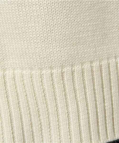 MYSELF ABAHOUSE（マイセルフアバハウス）の「ワッフル編みタートル（ニット/セーター・レディース・モカ/ネイビー/オフホワイト・FREE）」の11枚目の写真