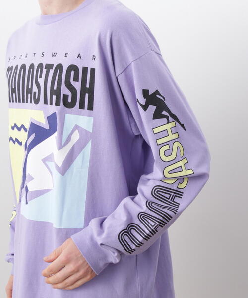 MANASTASH（マナスタッシュ）の「MANASTASH/マナスタッシュ/RE:CTN L/S TEE T&F（Tシャツ/カットソー・メンズ・ラベンダー/ホワイト/ブラック・XL/L/M/S）」の21枚目の写真