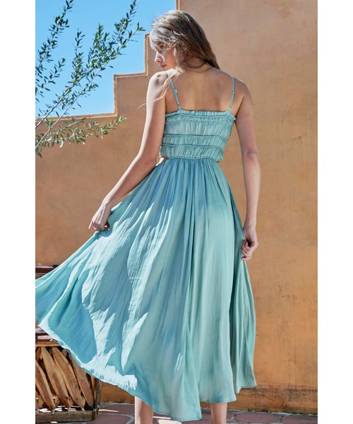 エステラケー　estella.k シャーリングプリーツティアードドレス 新品！ Estella.K（エステラケー）の「Haute Summer Dress シャーリング