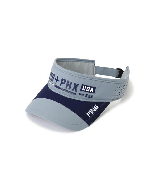 PING ゴルフウェア Lサイズ サンバイザー付き セール】【PING APPAREL】ステッカー付きバイザー ＜ACCESSORIES