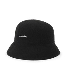 ロゴ刺繍ブークレサーモハット