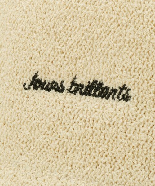 grove（グローブ）の「ロゴ刺繍ブークレサーモハット（ハット・レディース・ブラック/アイボリー・00）」の8枚目の写真