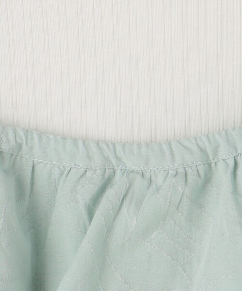 green label relaxing(グリーンレーベルリラクシング)の「ジャカードキャミ+ロンTセット / キッズ 100cm-130cm(Tシャツ/カットソー・キッズ・ライム/ライラック・130cm/100cm/110cm/120cm)」の7枚目の写真