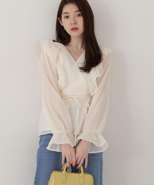 PROPORTION BODY DRESSING（プロポーションボディドレッシング）の「ラッフルシアーブラウス / 1215110205（シャツ/ブラウス・レディース・ホワイト系その他/ピンク・SMALL/MEDIUM）」の15枚目の写真