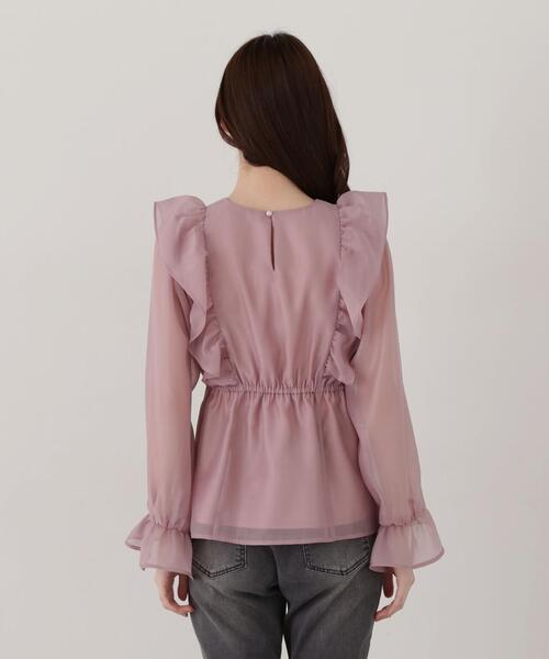 PROPORTION BODY DRESSING（プロポーションボディドレッシング）の「ラッフルシアーブラウス / 1215110205（シャツ/ブラウス・レディース・ホワイト系その他/ピンク・SMALL/MEDIUM）」の7枚目の写真