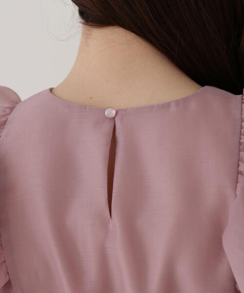 PROPORTION BODY DRESSING（プロポーションボディドレッシング）の「ラッフルシアーブラウス / 1215110205（シャツ/ブラウス・レディース・ホワイト系その他/ピンク・SMALL/MEDIUM）」の8枚目の写真