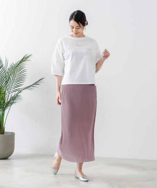 C17(シーセブンティーン)の「【C17/シーセブンティーン】5分袖 刺繍バルーンスリーブTシャツ(Tシャツ/カットソー・レディース・ホワイト/ブラック/イエロー/ライトパープル・MEDIUM/LARGE)」の18枚目の写真