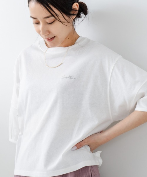 C17(シーセブンティーン)の「【C17/シーセブンティーン】5分袖 刺繍バルーンスリーブTシャツ(Tシャツ/カットソー・レディース・ホワイト/ブラック/イエロー/ライトパープル・MEDIUM/LARGE)」の22枚目の写真