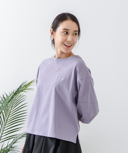 C17(シーセブンティーン)の「【C17/シーセブンティーン】5分袖 刺繍バルーンスリーブTシャツ(Tシャツ/カットソー・レディース・ホワイト/ブラック/イエロー/ライトパープル・MEDIUM/LARGE)」の11枚目の写真