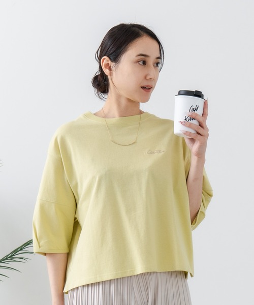 C17(シーセブンティーン)の「【C17/シーセブンティーン】5分袖 刺繍バルーンスリーブTシャツ(Tシャツ/カットソー・レディース・ホワイト/ブラック/イエロー/ライトパープル・MEDIUM/LARGE)」の15枚目の写真