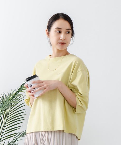 C17(シーセブンティーン)の「【C17/シーセブンティーン】5分袖 刺繍バルーンスリーブTシャツ(Tシャツ/カットソー・レディース・ホワイト/ブラック/イエロー/ライトパープル・MEDIUM/LARGE)」の16枚目の写真