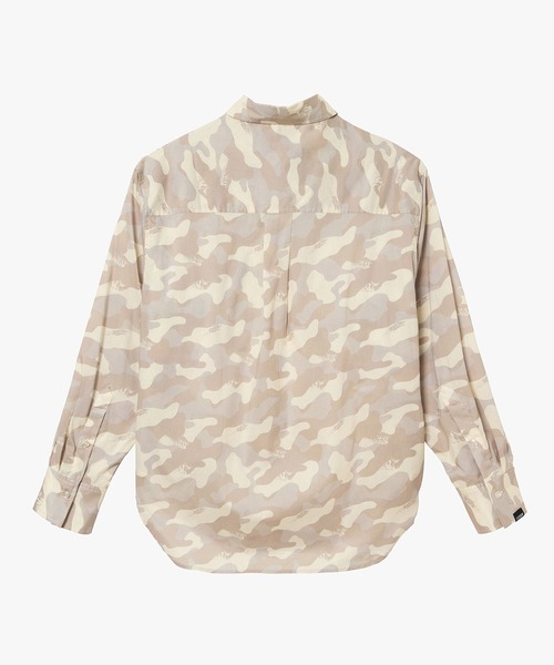 AIGLE（エーグル）の「オールオーバーリバティープリントロングスリーブシャツ サイドスリット（シャツ/ブラウス・レディース・オフホワイト/ホワイト・L/S/M）」の6枚目の写真