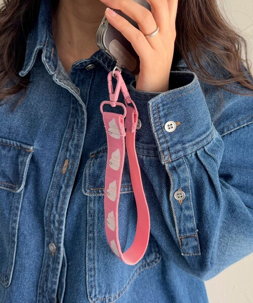 fredy emue（フレディエミュ）の「【Jolie Joli/ジョリジョリ】ジャガードマルチストラップ S（その他小物・レディース・グリーン/ピンク/ブラック系その他3/ライトブルー/ブラック・FREE）」の5枚目の写真