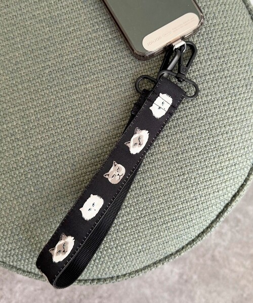 fredy emue（フレディエミュ）の「【Jolie Joli/ジョリジョリ】ジャガードマルチストラップ S（その他小物・レディース・グリーン/ピンク/ブラック系その他3/ライトブルー/ブラック・FREE）」の2枚目の写真