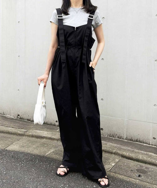 極美品☆即完品☆OHGA サロペット ブラックSサイズ 3WAY オーバーオール f48c44bf85f44aa5c24c6d3c3af1ed