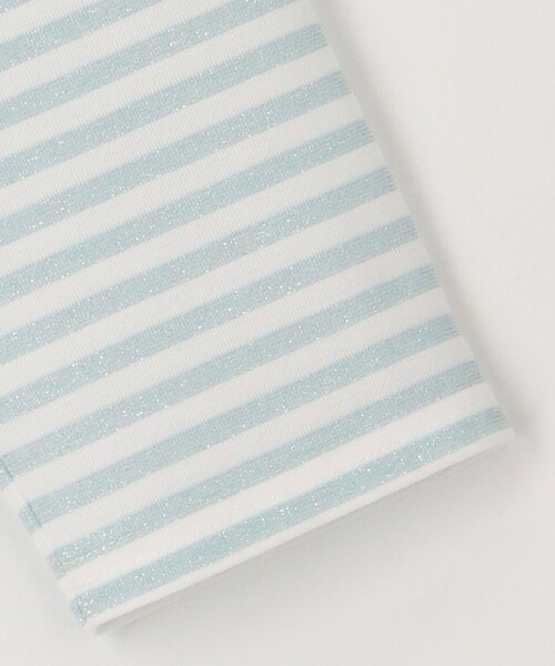 MICO COULIER（ミコクリエ）の「ラメボーダーロゴT（Tシャツ/カットソー・レディース・グレー系その他/ブルー系その他・38）」の10枚目の写真