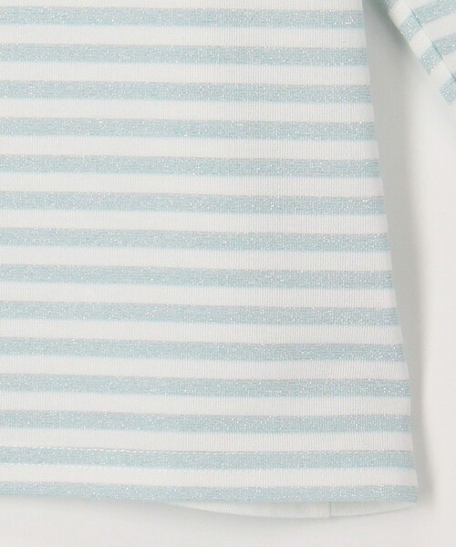 MICO COULIER（ミコクリエ）の「ラメボーダーロゴT（Tシャツ/カットソー・レディース・グレー系その他/ブルー系その他・38）」の11枚目の写真