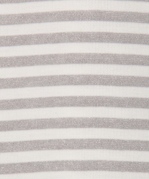 MICO COULIER（ミコクリエ）の「ラメボーダーロゴT（Tシャツ/カットソー・レディース・グレー系その他/ブルー系その他・38）」の16枚目の写真