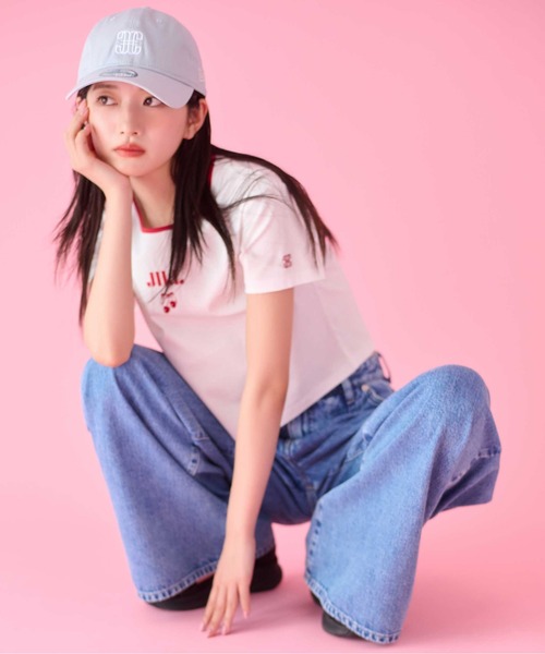 すぐ届く【JILL by JILL】可愛い EDWIN デニム ワイド パンツ JILL by STUART ジーンズ デニム デニムパンツ EDWINコラボ