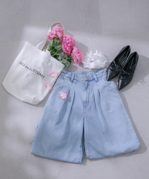 セール】◇EDWINコラボタックワイドパンツ（デニムパンツ