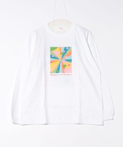 ARCHIVER(アーカイバ)の「【RS】【Spread Love】オリジナルプリント L/S T(Tシャツ/カットソー・レディース・ブラック/ホワイト・MEDIUM)」の1枚目の写真