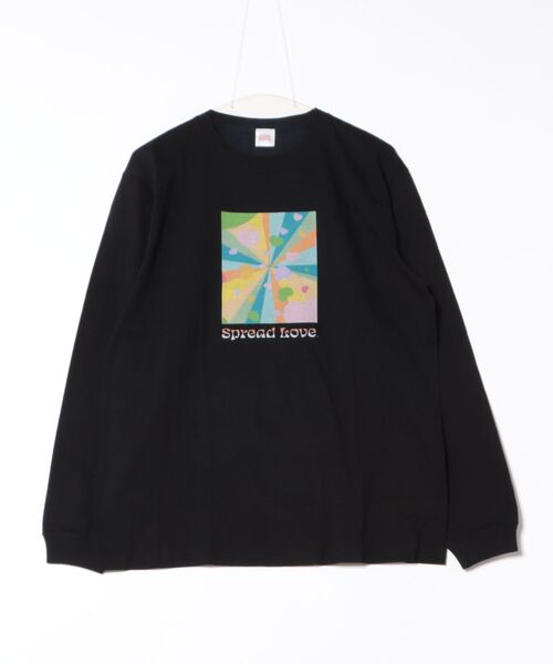 ARCHIVER(アーカイバ)の「【RS】【Spread Love】オリジナルプリント L/S T(Tシャツ/カットソー・レディース・ブラック/ホワイト・MEDIUM)」の2枚目の写真