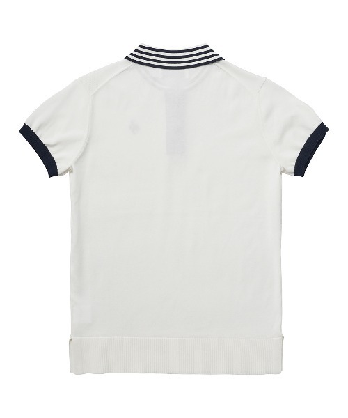 le coq sportif GOLF(ルコックスポルティフゴルフ)の「ニット半袖シャツ(ニット/セーター・レディース・ホワイト/グリーン/レッド/ネイビー・3L/M/XL/S/L)」の15枚目の写真