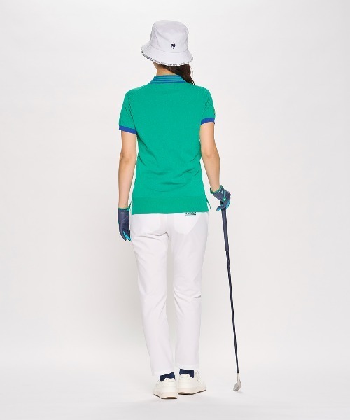 le coq sportif GOLF(ルコックスポルティフゴルフ)の「ニット半袖シャツ(ニット/セーター・レディース・ホワイト/グリーン/レッド/ネイビー・3L/M/XL/S/L)」の20枚目の写真