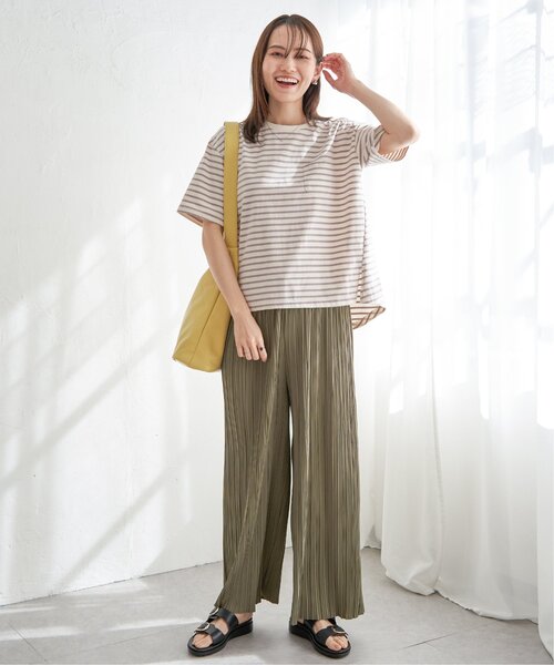 ikka(イッカ)の「【プチプラ1990円(税抜)】コットンUSA半袖ポケットTシャツ(Tシャツ/カットソー・レディース・ホワイト/ブラック/スカイブルー/オフホワイト/グレー/クリアイエロー・M/L/S)」の14枚目の写真