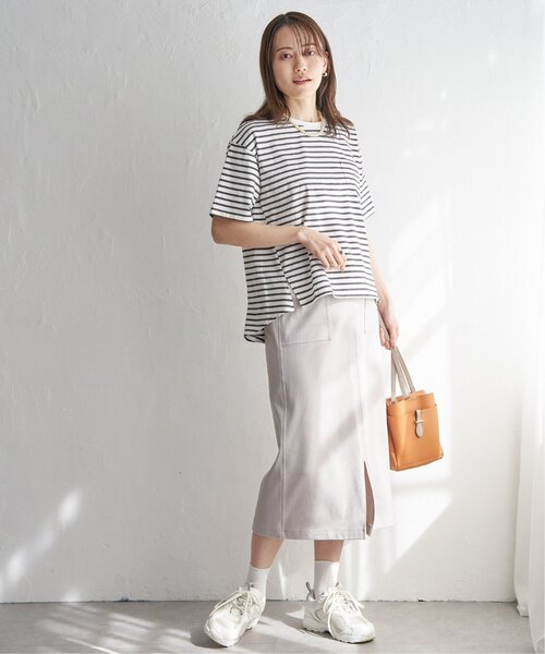 ikka(イッカ)の「【プチプラ1990円(税抜)】コットンUSA半袖ポケットTシャツ(Tシャツ/カットソー・レディース・ホワイト/ブラック/スカイブルー/オフホワイト/グレー/クリアイエロー・M/L/S)」の17枚目の写真