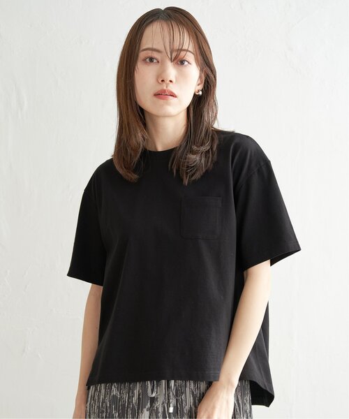 ikka(イッカ)の「【プチプラ1990円(税抜)】コットンUSA半袖ポケットTシャツ(Tシャツ/カットソー・レディース・ホワイト/ブラック/スカイブルー/オフホワイト/グレー/クリアイエロー・M/L/S)」の22枚目の写真