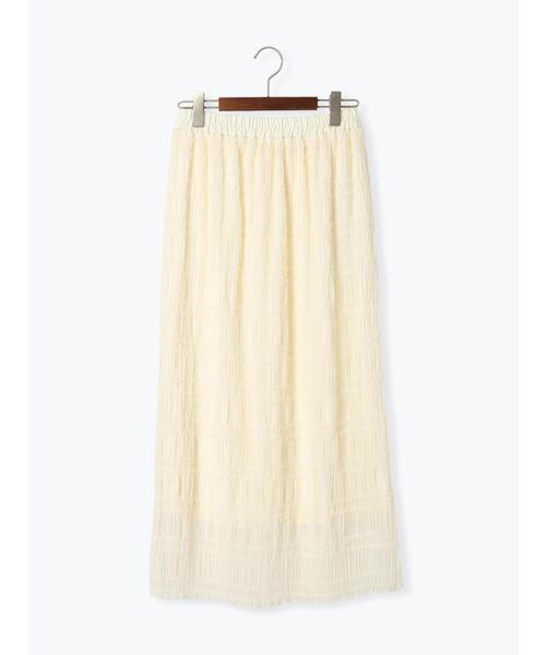 Te chichi TERRASSE(テチチテラス)の「シャーリングナロースカート(スカート・レディース・グリーン/ブラック/オフホワイト・F)」の10枚目の写真