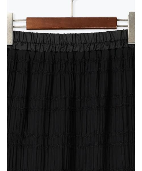 Te chichi TERRASSE(テチチテラス)の「シャーリングナロースカート(スカート・レディース・グリーン/ブラック/オフホワイト・F)」の13枚目の写真