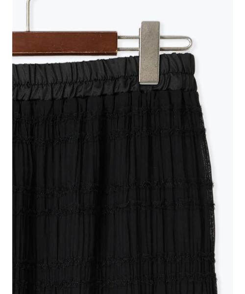 Te chichi TERRASSE(テチチテラス)の「シャーリングナロースカート(スカート・レディース・グリーン/ブラック/オフホワイト・F)」の14枚目の写真